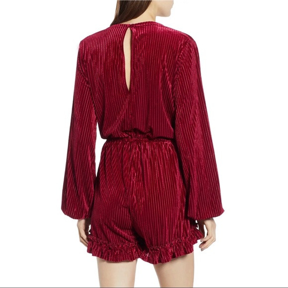 NEW THE FIFTH LABEL VELVET LONG SLEEVE ROMPER - Picture 7 of 11